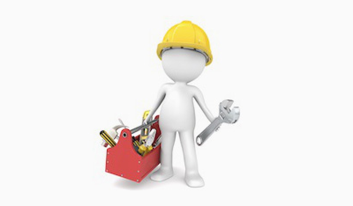 Hard hat man illustration