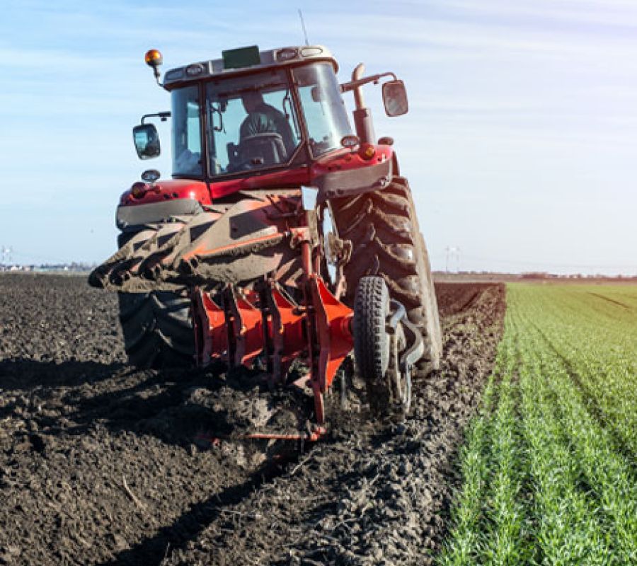 Tractor on a field