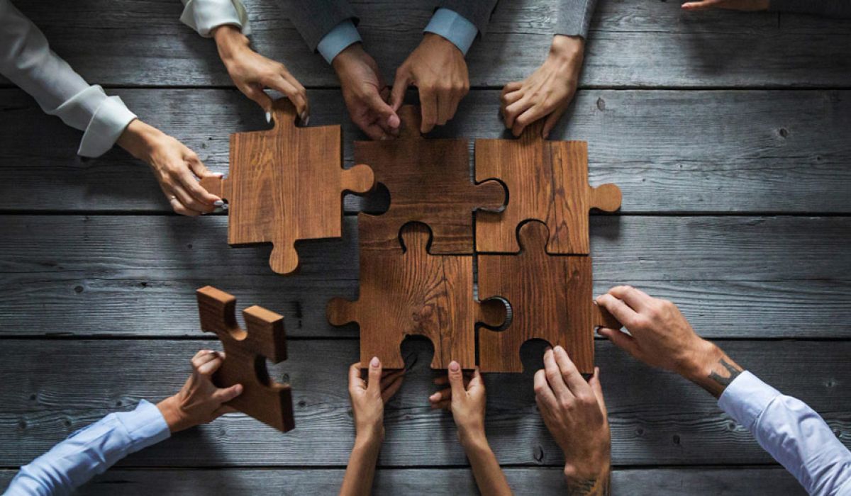 putting a puzzle together in business