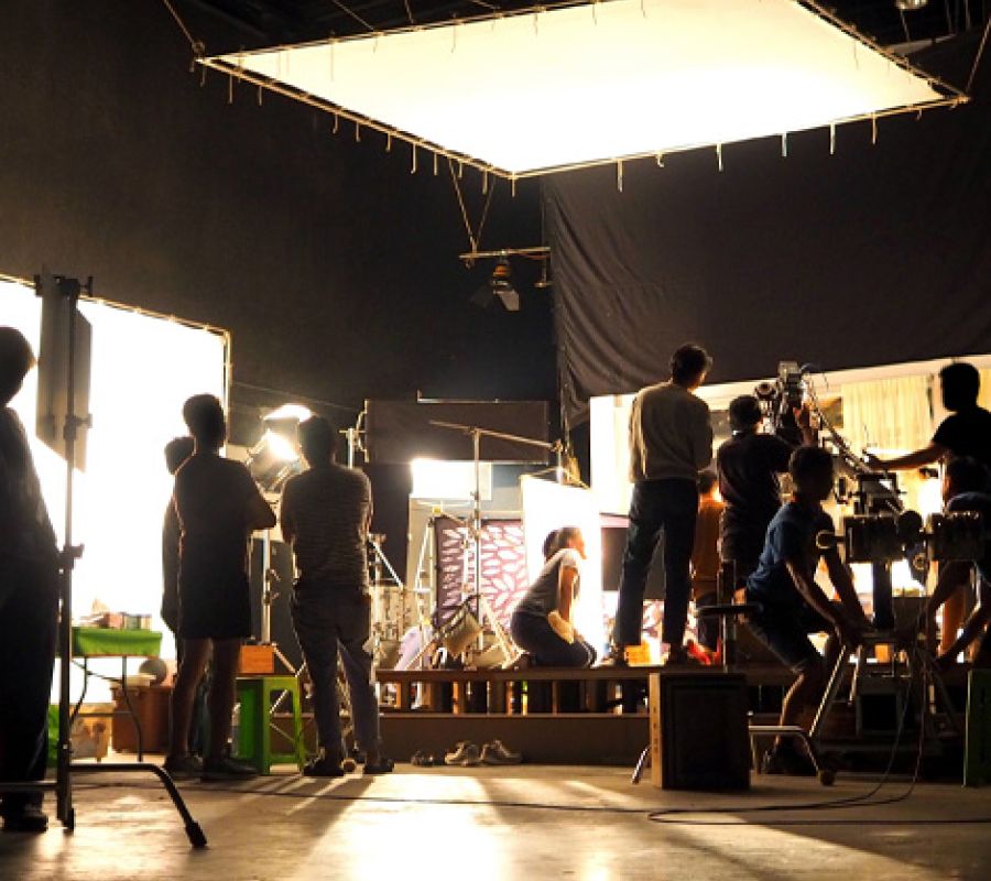 Set of a film production